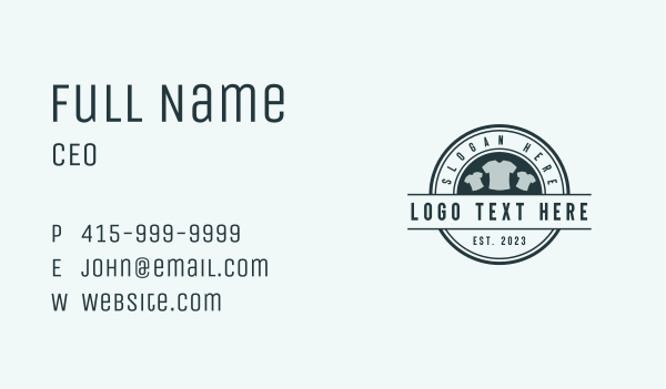 Tshirt Clothing Merchandise Business Card Design Image Preview