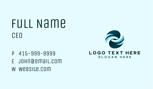 Creative Media Wave Business Card Design