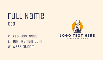 Cat Dog Pet Veterinary Business Card Image Preview