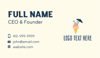 Ice Cream Beach  Business Card Image Preview