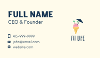 Ice Cream Beach  Business Card Image Preview