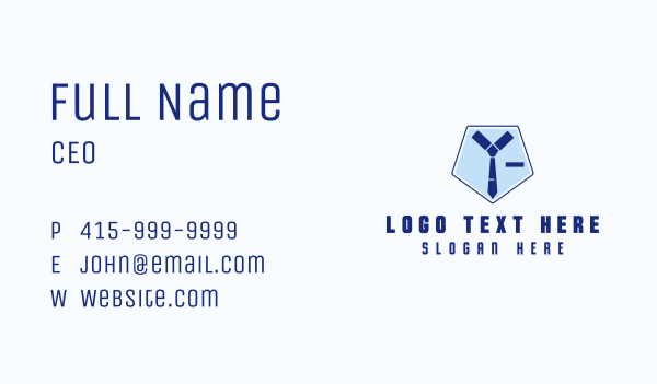 Collar Necktie Staffing Business Card Design Image Preview