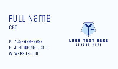 Collar Necktie Staffing Business Card Image Preview