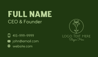 Flower Bud Plant Business Card Design