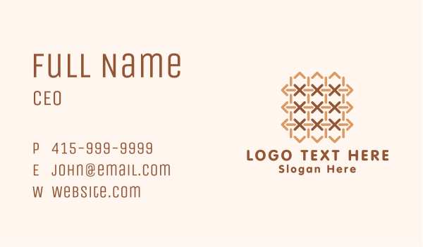 Woven Textile Design Business Card Design Image Preview