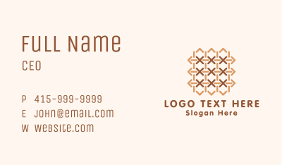 Woven Textile Design Business Card Image Preview