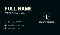 Classic Western Lettermark Business Card Preview