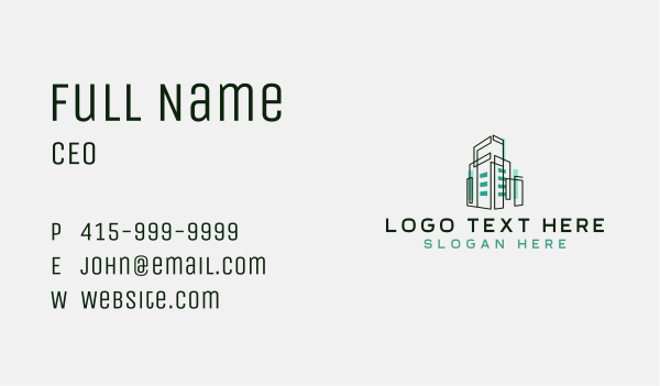 Architecture Builder Construction Business Card Design Image Preview