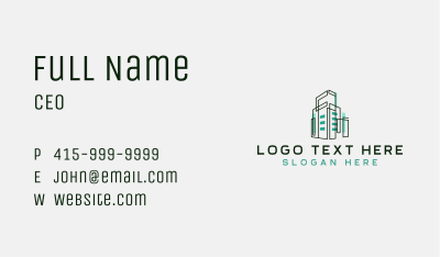 Architecture Builder Construction Business Card Image Preview