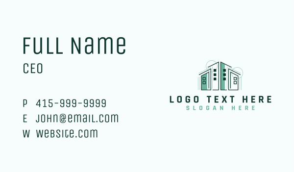 Architecture House Blueprint Business Card Design Image Preview
