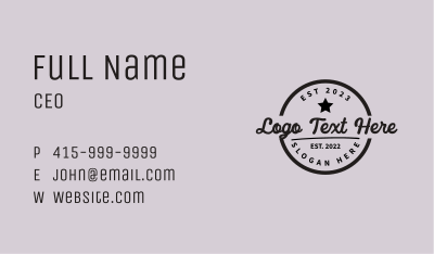 Script Generic Business Business Card Image Preview