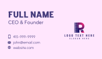 Generic Tech Letter R Business Card Image Preview