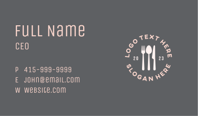 Generic Diner Badge Business Card Image Preview
