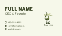 Green Tree Droplet  Business Card Image Preview
