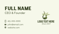 Green Tree Droplet  Business Card Image Preview