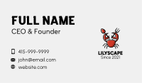 Crab Seafood Restaurant Business Card Image Preview