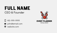 Crab Seafood Restaurant Business Card Image Preview