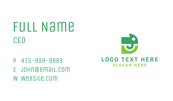 Abstract Green Elephant D Business Card Design Image Preview