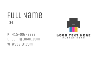 Minimalist Printer Shop Business Card Image Preview