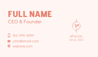 Pink Leaf Essential Oil Business Card Image Preview