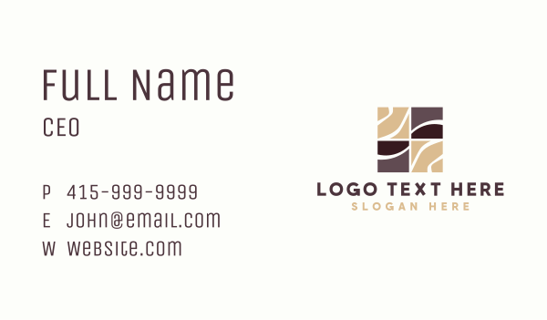 Tile Pattern Floor Business Card Design Image Preview