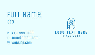 Christian Church Shrine Business Card Image Preview