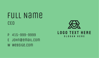 Letter A Company  Business Card Image Preview