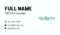 Calligraphic Signature Wordmark Business Card Image Preview