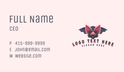 Halloween Bat Wings Business Card Image Preview