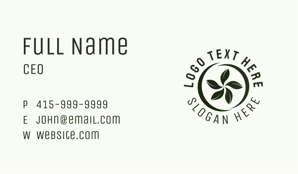 Agriculture Gardening Leaf  Business Card Design Image Preview