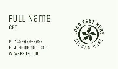 Agriculture Gardening Leaf  Business Card Image Preview