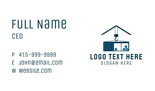 Storage Freight House Business Card Design Image Preview