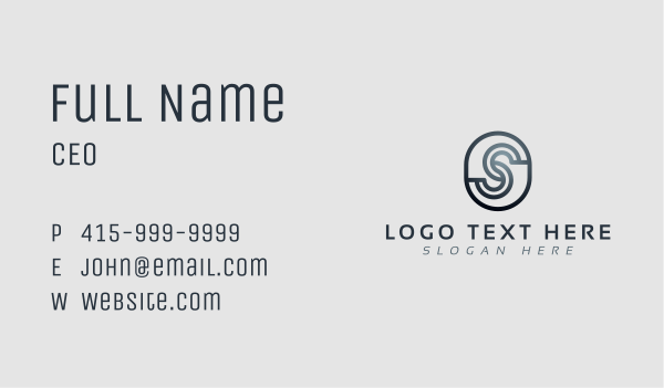 Studio Company Letter S Business Card Design Image Preview