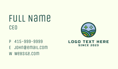 Gaming Farm Emblem Business Card Image Preview