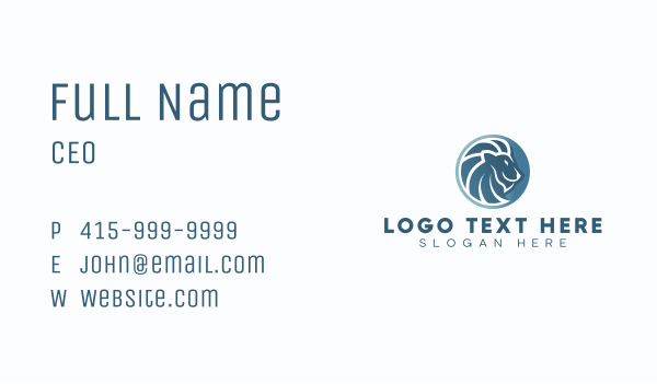 Pride Lion Professional  Business Card Design Image Preview