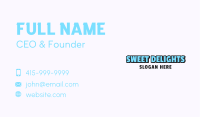 Simple Cartoon Wordmark Business Card Image Preview