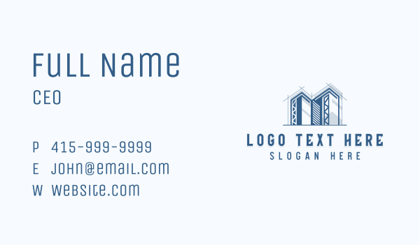 Contractor Builder Architecture Business Card Design Image Preview