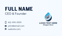 Car Detergent Droplet Business Card Design