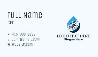 Car Detergent Droplet Business Card Image Preview