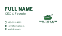 Green Tank Business Card Image Preview