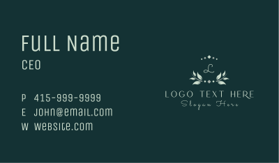Natural Luxury Letter  Business Card Image Preview