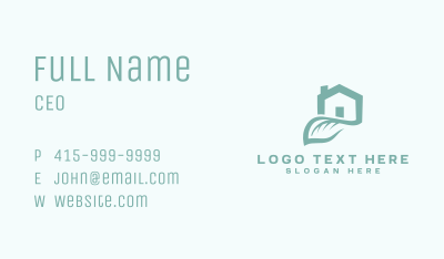Leaf Residential Home Business Card Image Preview