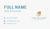 Flame Business Letter D Business Card Preview