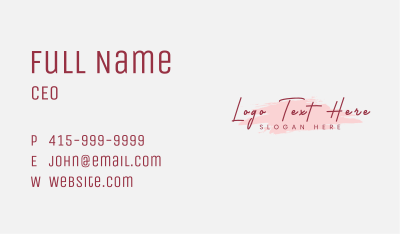 Generic Fashion Shop Business Card Image Preview