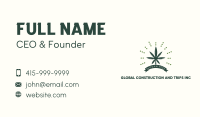 Cannabis Badge Business Card Image Preview