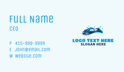 Car Wash Cleaning Business Card Image Preview