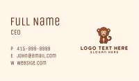 Cute Monkey Character Business Card Image Preview