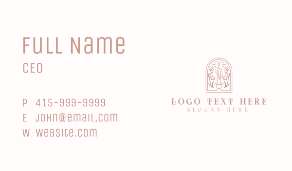 Candle Spa Decor Business Card Design Image Preview