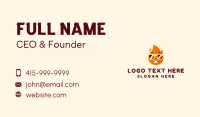 Fire Flame Sunglasses Business Card Preview