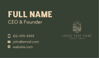 White Monoline Falls Campground Business Card Image Preview